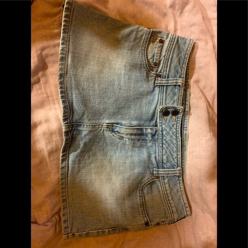 Hollister stretch Blue Jean  skirt